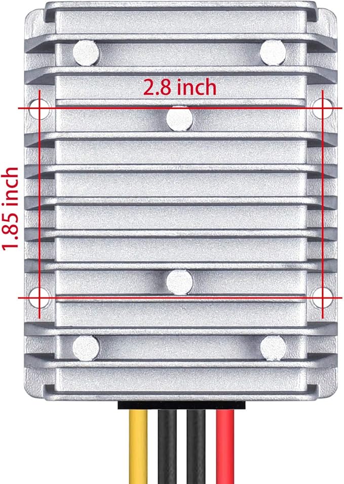 Cllena DC 40V-90V to 24V Converter Voltage Regulator Reducer 48V 60V 72V Step Down to 24V 20A 480W Converter Waterproof Buck Transformer Power Supply for Golf Cart Club Car LED Light