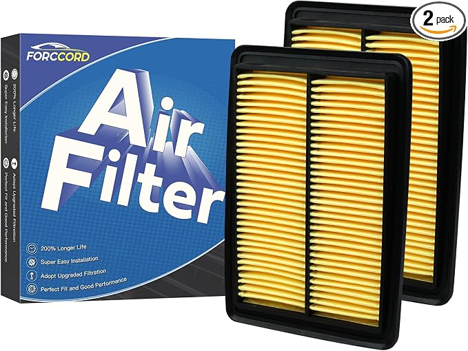 2-Pack Engine Air Filter Fits for ROGUE, ROGUE Sport, Qashqai Air Filter by Forccord