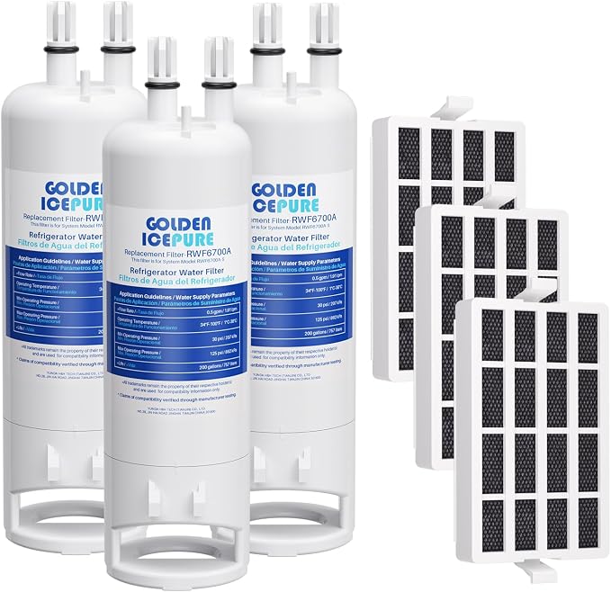 GOLDEN ICEPURE RWF6700A Refrigerator Water Filter Replacement by GOLDENICEPURE