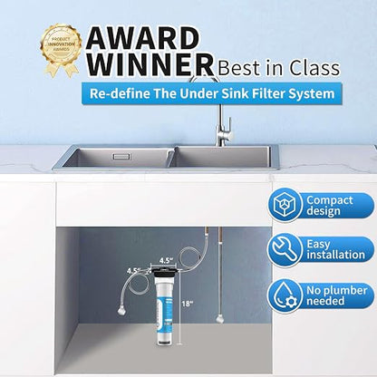 Under Sink Water Filter System, NSF/ANSI 42&53 Improve Taste, EZ Change Life - Image 3