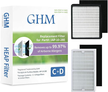 FilledwithLove Replacement idylis IAP-10-280 Hepa Filters, Compatible Idylis by GHM