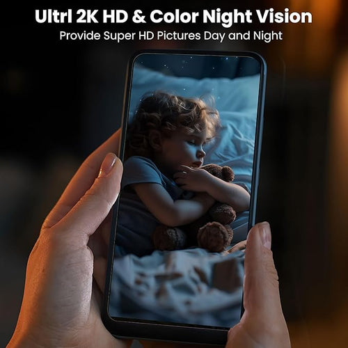 2025 Upgraded 2K Security Cameras Wireless Outdoor, Free Cloud Storage, 1-6 Months Battery Life, Waterproof, 2-Way Talk, AI Motion Detection Spotlight Siren Alarm Cameras for Home Security