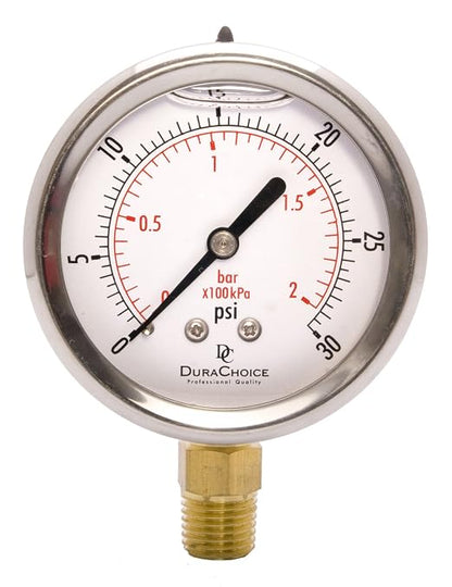 2-1/2" Oil Filled Pressure Gauge by DirectMaterial
