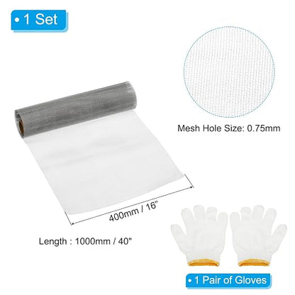 PATIKIL 40" L x 16" W Woven Wire Mesh, 26 Mesh 304 Stainless Steel Air Vent - Image 2