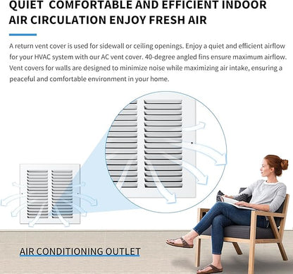 14x20 Return Air Grille, Air Return Vent Cover, Flat Vent Cover, Rejillas De - Image 7