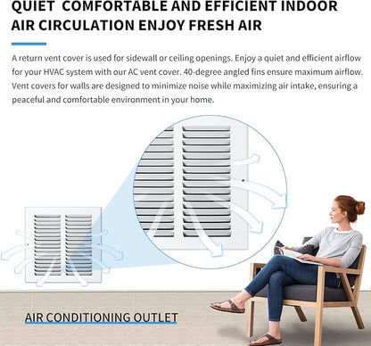 14x8 Vent Cover, Air Return Vent Cover, Flat Vent Cover, Rejillas De Aire - Image 7