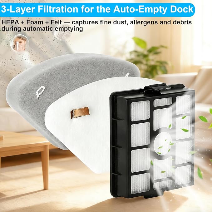 Filter for Shark IP3251 IP3253 IP3225 PowerDetect Clean & Empty Vacuum - Image 4