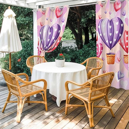 Hot Air Balloons Waterproof Outdoor Curtains - Image 4