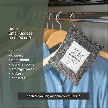 Moso Natural Air Purifying Bag 200g | HGTV Editor's Pick | Premium Bamboo - Image 5