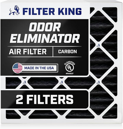 Filter King 16x20x5 Air Filter Carbon Odor Eliminator Dust Defense, Pleated by FilterKing