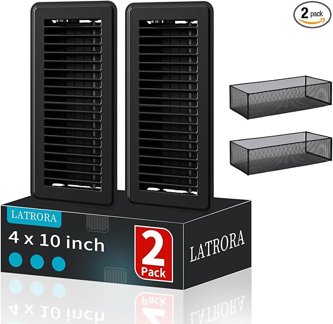 2 Pack Floor Register 4 x 10'', Floor Vent Cover by Unknown
