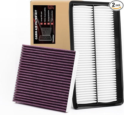 Engine & Upgrade Cabin Air Filter Kit Compatible by Reeoutdoor