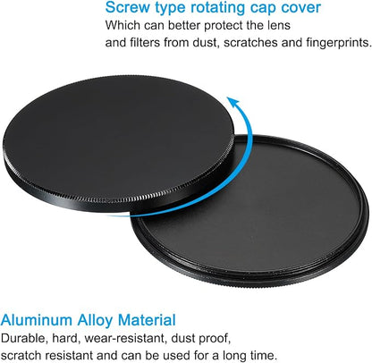 PATIKIL 67mm Lens Cap, 2 Pack Camera Lens Cap Cover Universal Front Metal Lens - Image 4