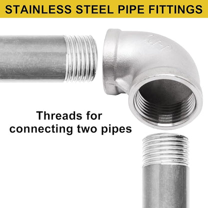 1Pc 304 Stainless Steel 90 Degree Elbow 1" NPT Female x 1" NPT Female Threaded - Image 6
