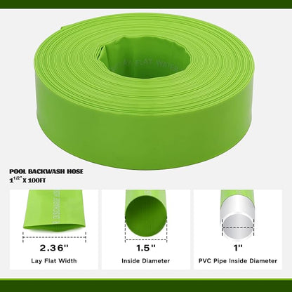 Eastrans 1-1/2'' x 100 FT Pool Backwash Hose - Image 2