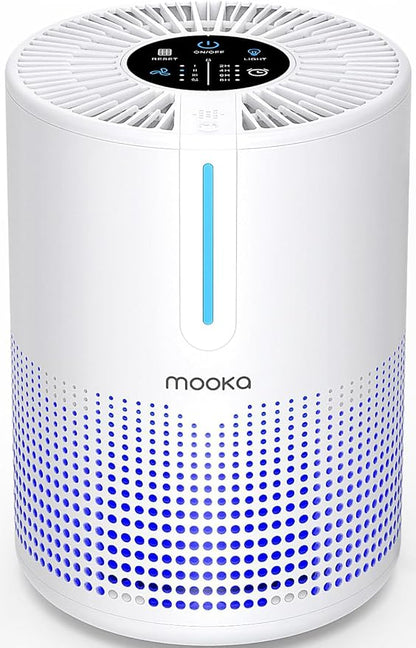 Air Purifiers for Bedroom Home 430 Sq.Ft, MOOKA H13 HEPA Filter Small Portable by MOOKA