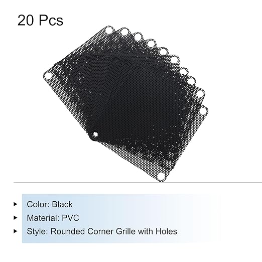MECCANIXITY 20PCS PC Dust Filter, 60mmx60mm PVC Computer Case Cooler Dustproof - Image 3