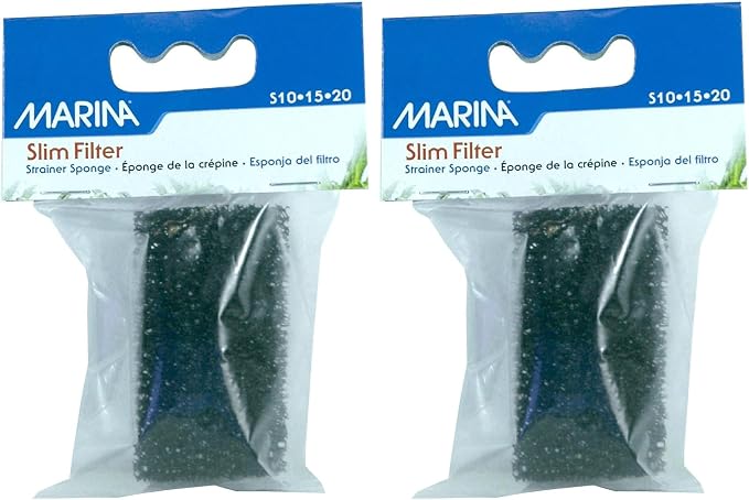 Marina Slim Filter Intake Strainer Sponge, Replacement Aquarium Filter Media by Marina