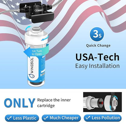 Water Filter for Sink Faucet, NSF/ANSI 42&53 Improve Taste, EZ Change Life - Image 7