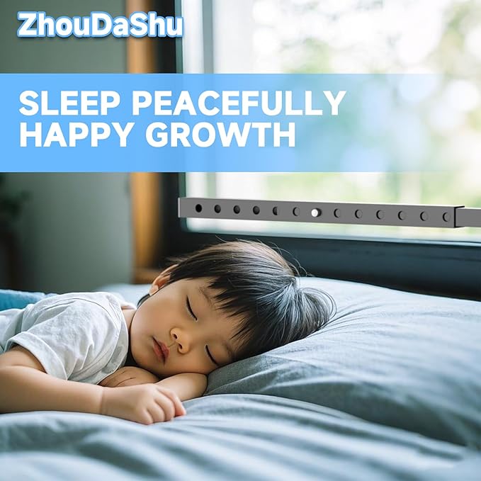 ZhouDaShu Adjustable Window Security Bars, Window Bars Security Inside Vertical, Window Bar Lock Prevent Burglary, Window Safety Bars for Children, Window Stick Extend from 16.3-29.3 in(Black -2 pcs)