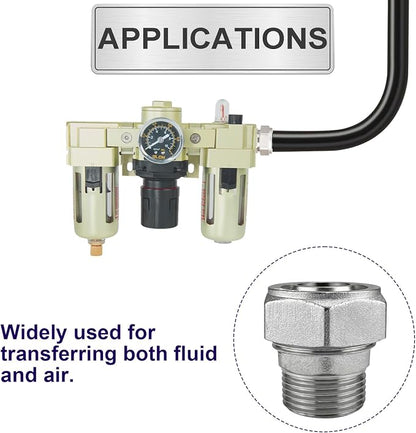 Jingzan Straight Air Piping Fitting, 3/4"Piping x 3/4"Male NPT Adapter - Image 5