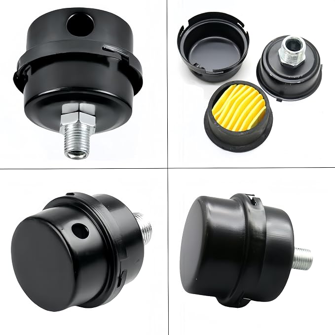 3/4"Thread Air Compressor Silencer Filter, 20mm Metal Air Compressor Intake - Image 6