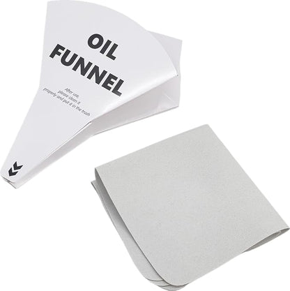 070185E Oil Filters with Paper Funnel Oil Wipe - Image 6