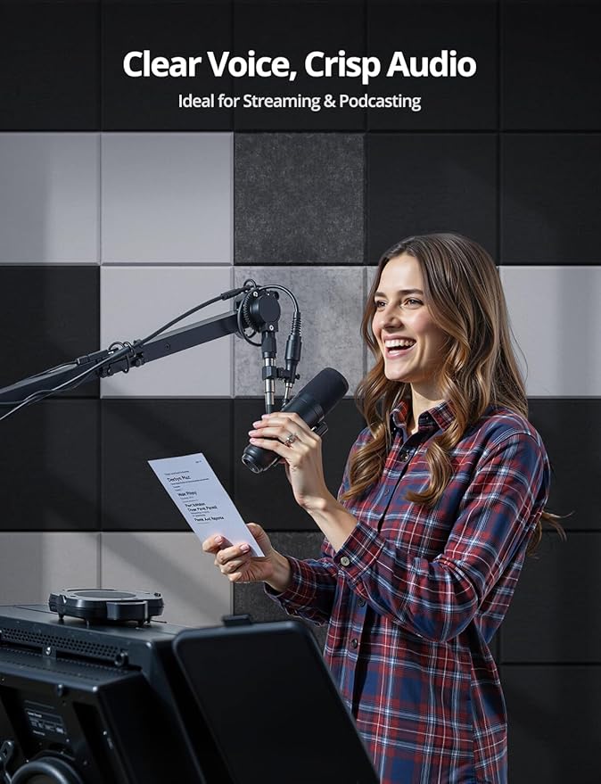 Square Acoustic Wall Panels, Sound Absorbing Panels for Walls, Ceiling, Doors, 12 Pack 12"x12"x0.4" Self Adhesive Decorative Beige Acoustic Tiles for Recording Studio, Office, Room, Home