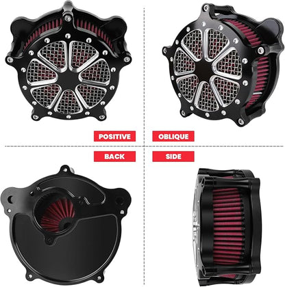Harley M8 Air Filter, High-Flow Air Filter compatible - Image 4
