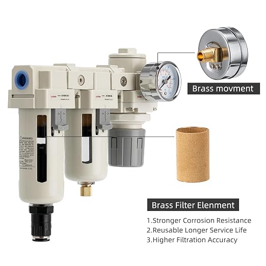 Air Pressure Regulator, Air Moisture Filter 3/4 NPT, Air Compressor Water - Image 4