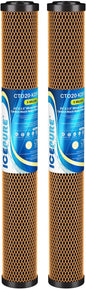 ICEPURE 5 Micron 20" x 2.5" Whole House Activated Carbon and KDF Water Filter by ICEPURE
