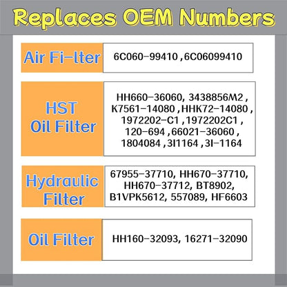 Filter Maintenance Kit 6C060-99410 HH160-32093 HH660-36060 6A320-59930 - Image 6