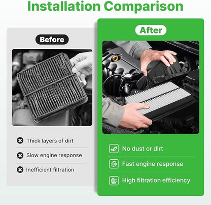 Engine+Cabin Air Filters Fit for 2016-2018 Kia Sorento L4 2.0L, 2016-2020 - Image 5