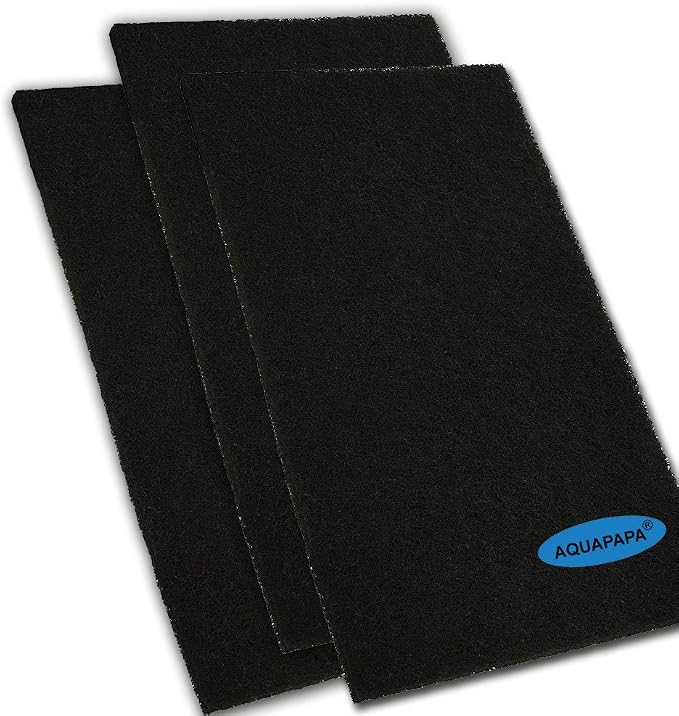 Activated Carbon Media Pad Cut-to-fit Sponge Filter Foam Sheet by Aquapapa
