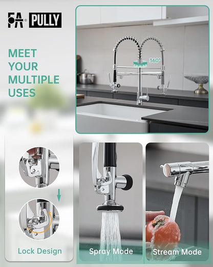 Fapully Chrome Kitchen Faucet - Image 4