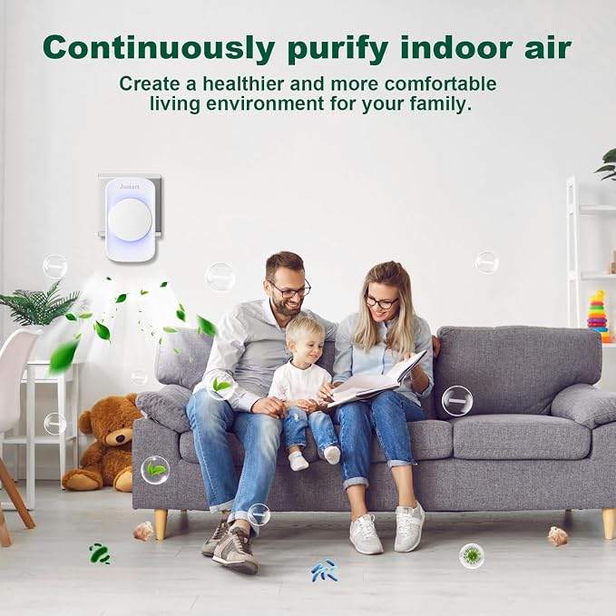 Air Ionizer for Home, Ionic Air Purifier Plug in - Image 6