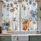 Fall Blue Maple Window Curtains 63 Inch Long 2 Panel Set, Rod Pocket Bedroom by Unknown