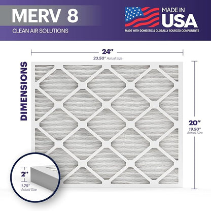 BNX TruFilter 20x24x2 Air Filter MERV 8 - Image 2