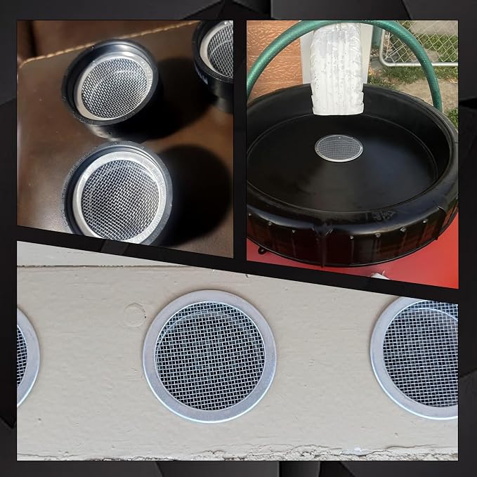 2-Inch Round Open Screen Vent, Mill Finish, 12 Pack - Image 7