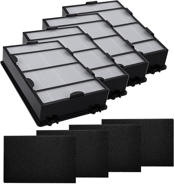 4Pcs HAPF600 HEPA Replacement Filters Kit Replacement by Hoypeyfiy