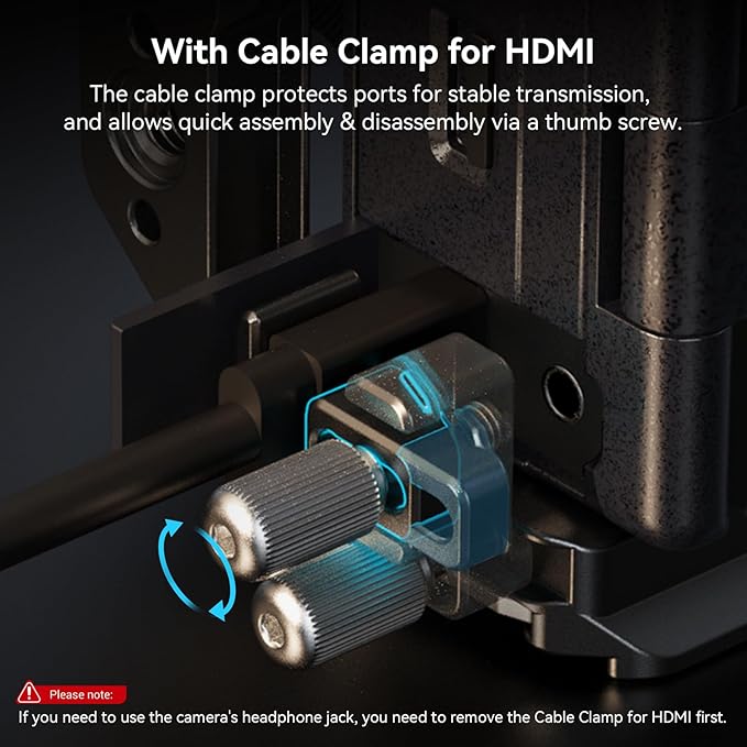 SmallRig Cage Kit for Sony A6700 with a Cable Clamp for HDMI, Built-in Quick Release Plate for Arca-Type, Film Movie Making Camera Video Cage with Shoe Mount, 1/4''-20 & 3/8''-16 Threaded Holes - 4336