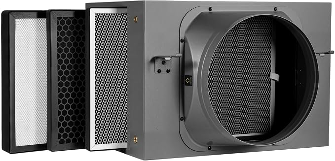 Inline Filter Box 10 ", 3-Layer Air Filtration Box by weiworld