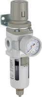 PneumaticPlus SAW300-N03BG Compressed Air Filter Regulator Piggyback Combo 3/8" by PneumaticPlus