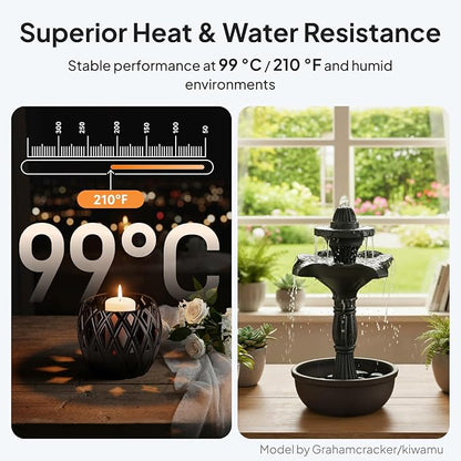 ELEGOO ASA Filament 1.75mm Deep Black & White 2KG, UV & Weather Resistant 3D - Image 3