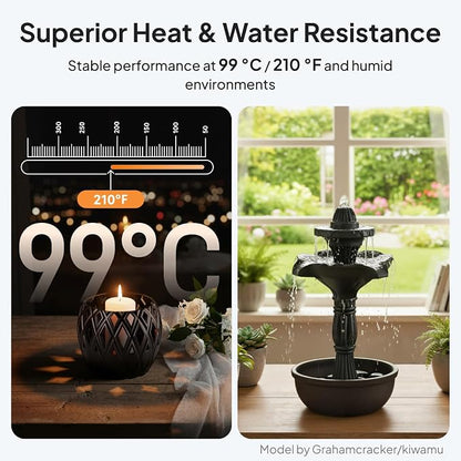 ELEGOO ASA Filament 1.75mm Deep Black 2KG, UV & Weather Resistant 3D Printer - Image 3