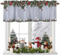 Christmas Curtain Valances for Windows, Kitchen Valance Window Treatment by Unknown