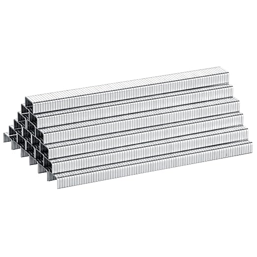 meite T-50 Staple Gun Staples, 1/4 Inch Heavy Duty Staples, Galvanized 20 Gauge by meite