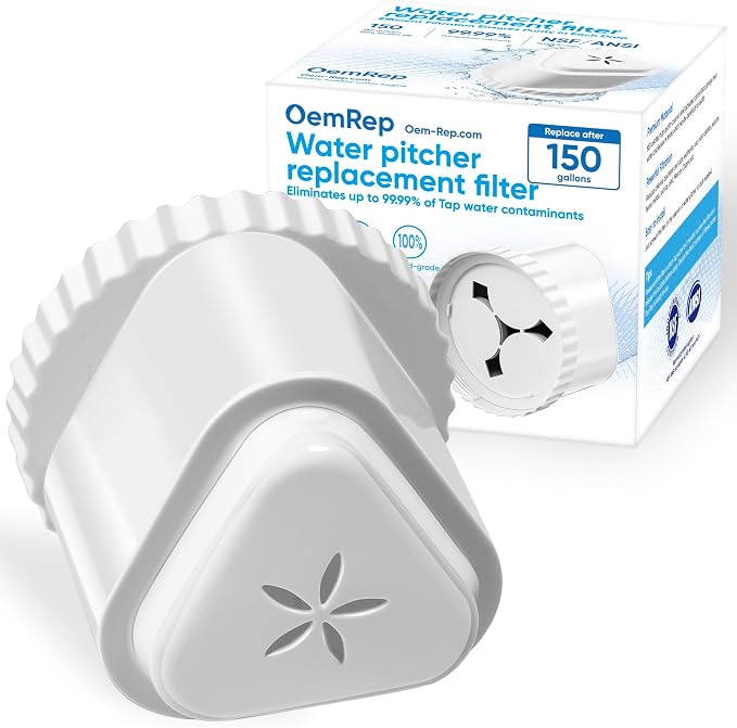 1Pack Replacement Filter for EPIC Water Filter Pitcher, Water Filter Pitcher by OemRep
