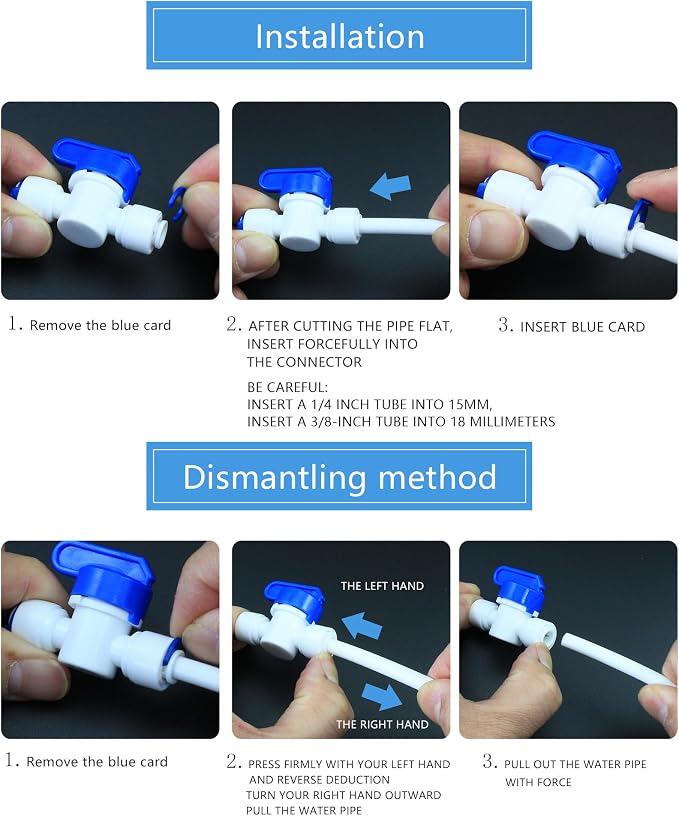 Water purifier globe valve, straight through 1/4 "FPT pipe quick collection - Image 9