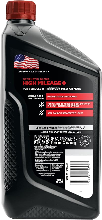 Valvoline High Mileage 150K - Image 2